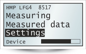 HMP LFG4 - individual settings - drop weight