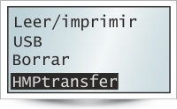Transfiere el resultado de la medición a la aplicación HMPtransfer, LWD