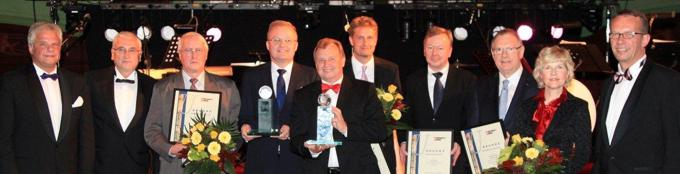 Awardees “Entrepreneur of the Year 2012” (6. from the left Gunnar Hennings)