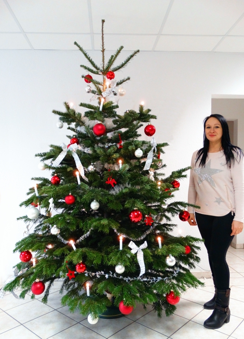 The HMP Christmas tree - this year decorated by Mrs. Posdorfer