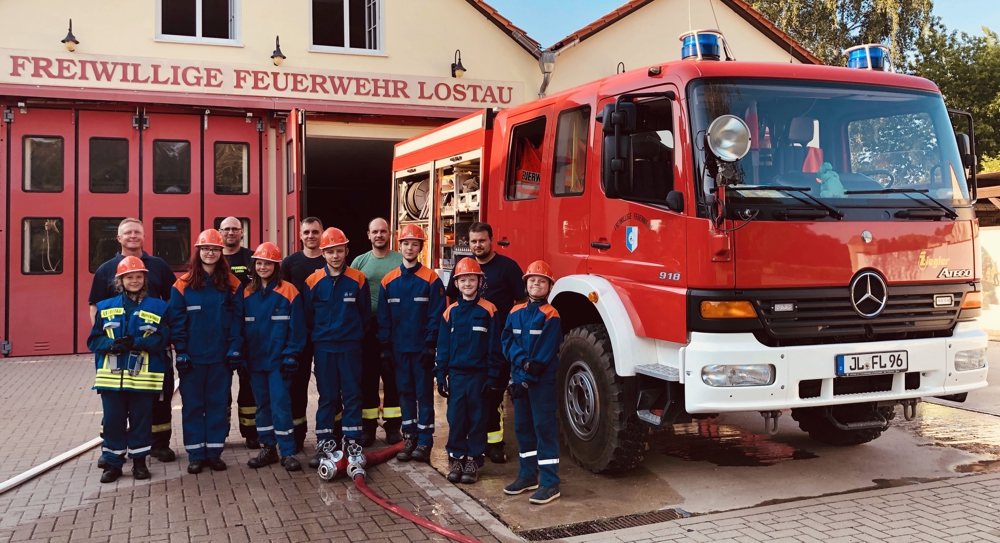 HMP sponsors the youth fire brigade of Lostau