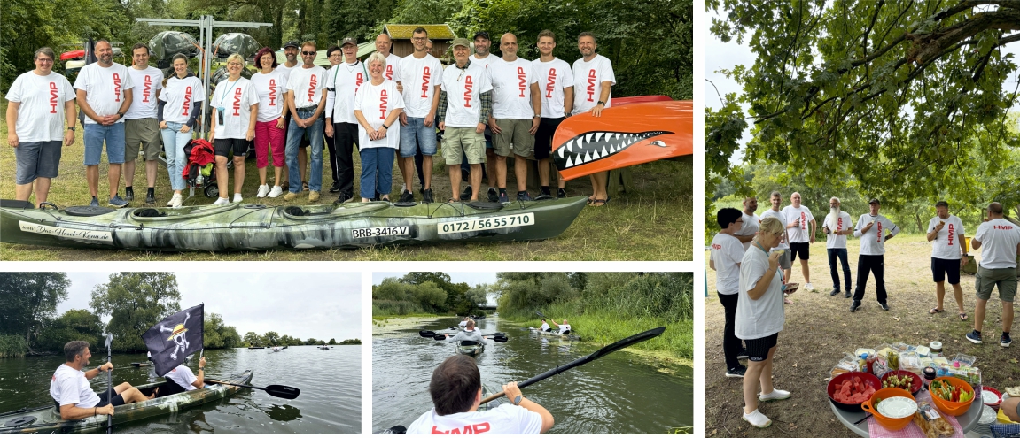 HMP-Team - mit dem Kayak die Havel entlang