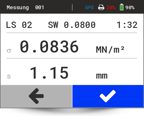 HMP PDGpro - Display Laststufe 02 halten