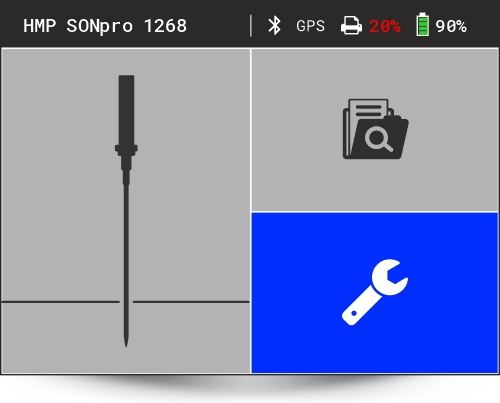 HMP SONpro - individuelle Einstellungen, Sondierart